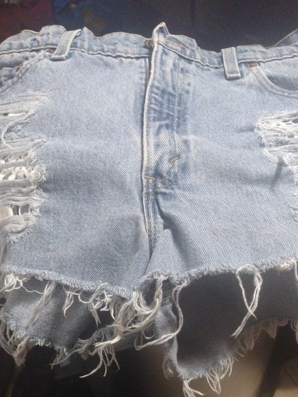 Furst of a Kind Light Wash Ladies Relaxed Denim Shorts